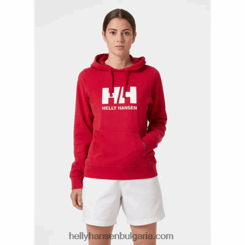 Жени дамска качулка с лого hh 80V22D1894 бяло Helly-Hansen