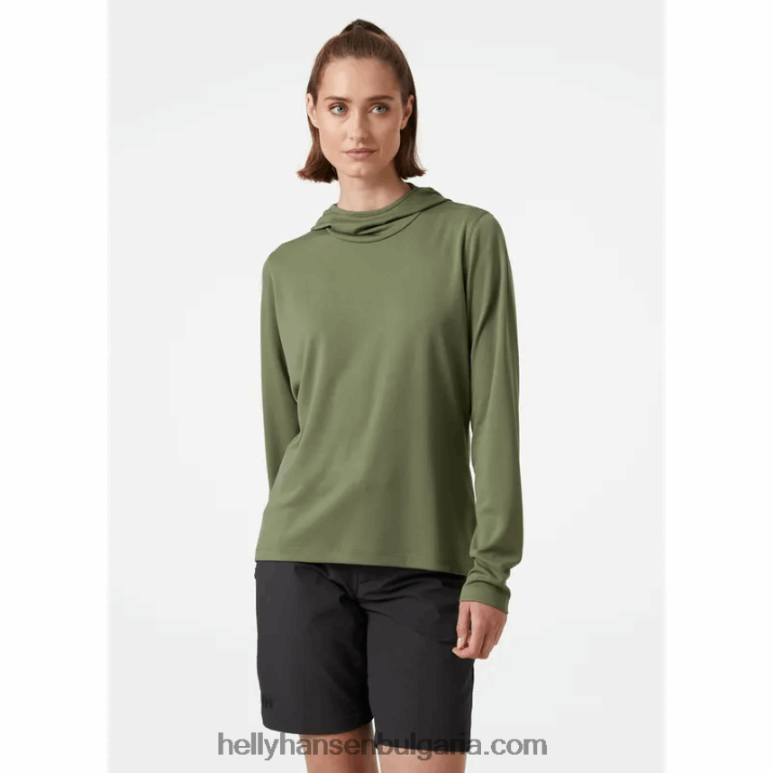 Жени дамски суичър с качулка в нюанс на verglas 80V22D1905 азурит Helly-Hansen