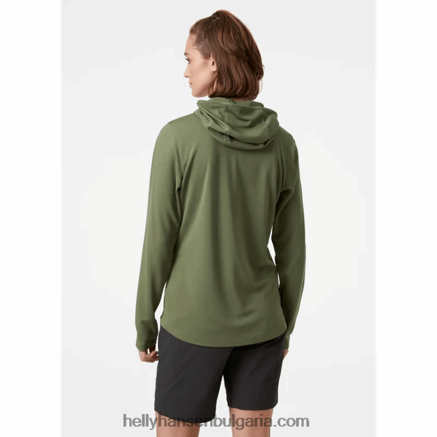 Жени дамски суичър с качулка в нюанс на verglas 80V22D1905 азурит Helly-Hansen