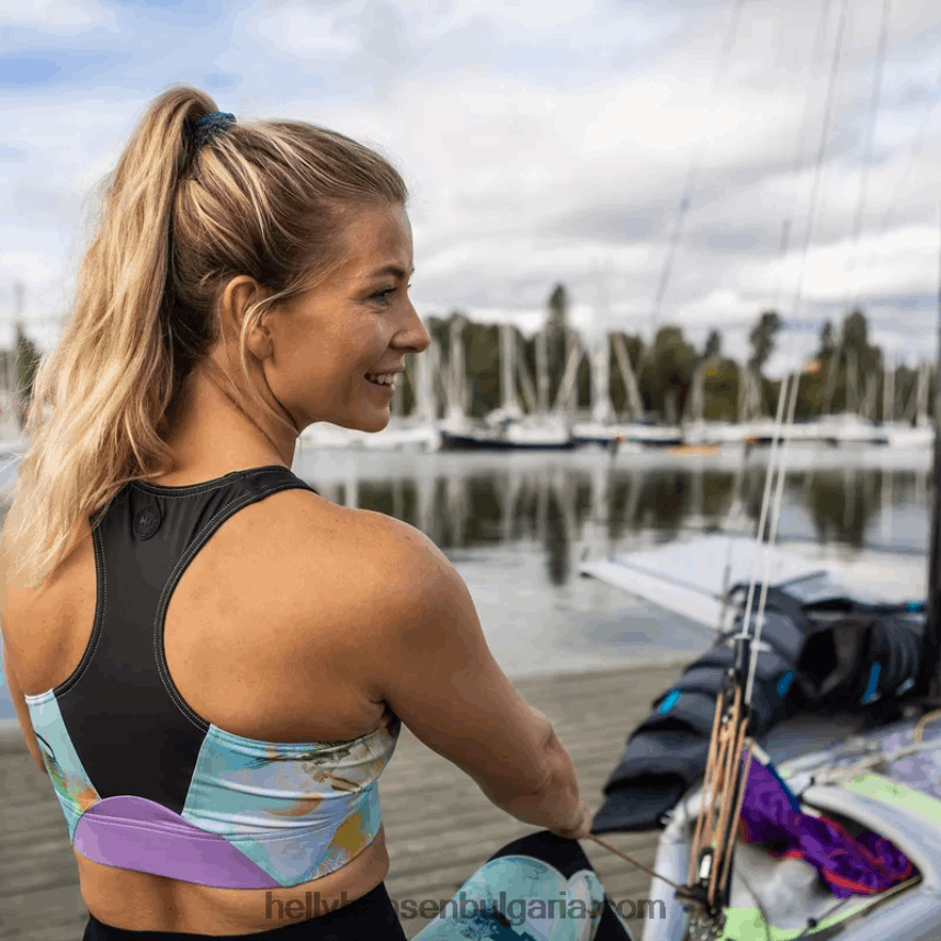 Жени дамски хидроенергиен изрязан топ 80V22D2019 военноморски флот Helly-Hansen