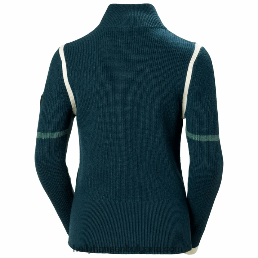 Жени дамски плетен пуловер с ръб 80V22D1916 азурит Helly-Hansen