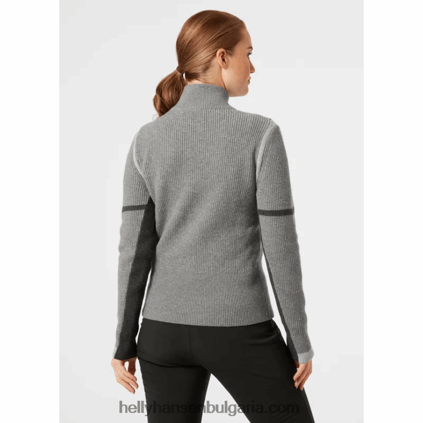 Жени дамски плетен пуловер с ръб 80V22D1918 сняг Helly-Hansen