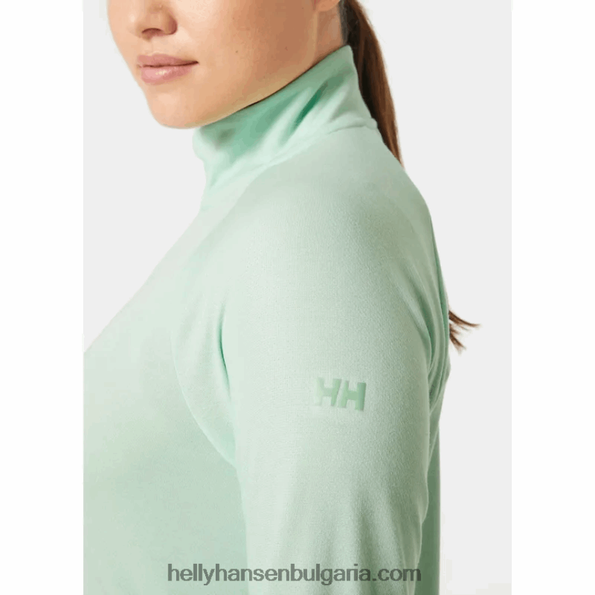 Жени дамски брягов пуловер с половин цип 80V22D1926 меко сиво Helly-Hansen