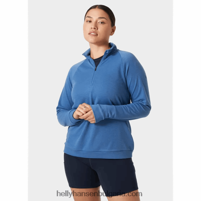 Жени дамски брягов пуловер с половин цип 80V22D1927 мента Helly-Hansen