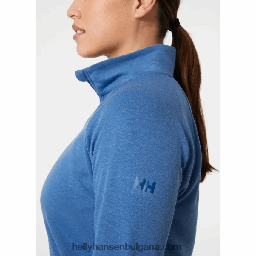 Жени дамски брягов пуловер с половин цип 80V22D1927 мента Helly-Hansen