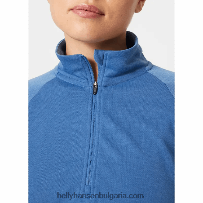 Жени дамски брягов пуловер с половин цип 80V22D1927 мента Helly-Hansen
