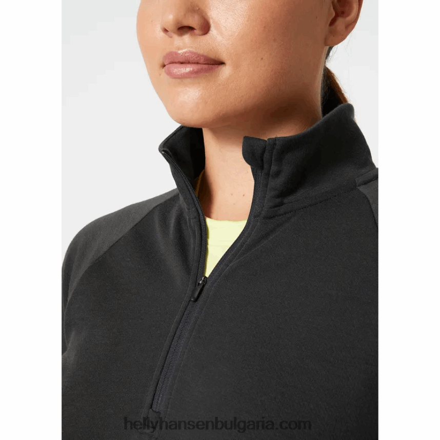 Жени дамски брягов пуловер с половин цип 80V22D1928 азурит Helly-Hansen
