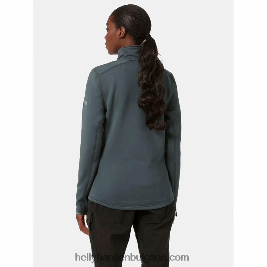 Жени дамски еластичен пуловер Odin Power с половин цип 80V22D2250 абанос Helly-Hansen