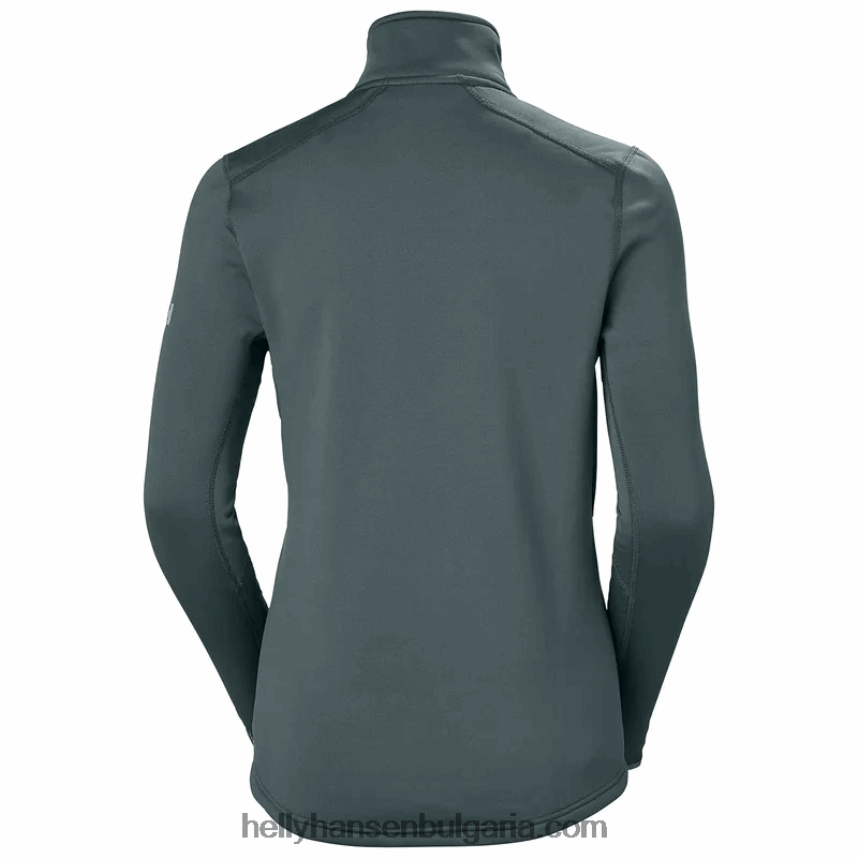 Жени дамски еластичен пуловер Odin Power с половин цип 80V22D2250 абанос Helly-Hansen