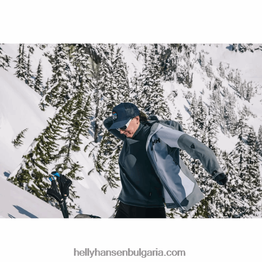 Жени дамски еластичен пуловер Odin Power с половин цип 80V22D2250 абанос Helly-Hansen