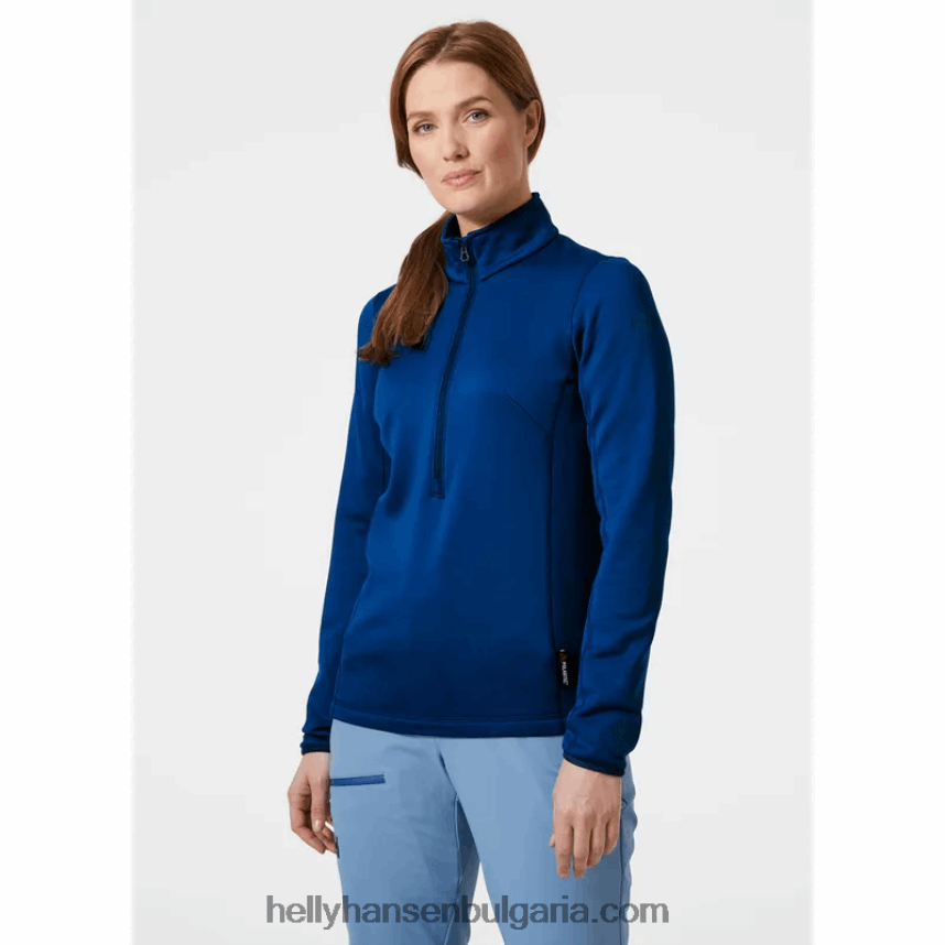 Жени дамски еластичен пуловер Odin Power с половин цип 80V22D2251 буря Helly-Hansen