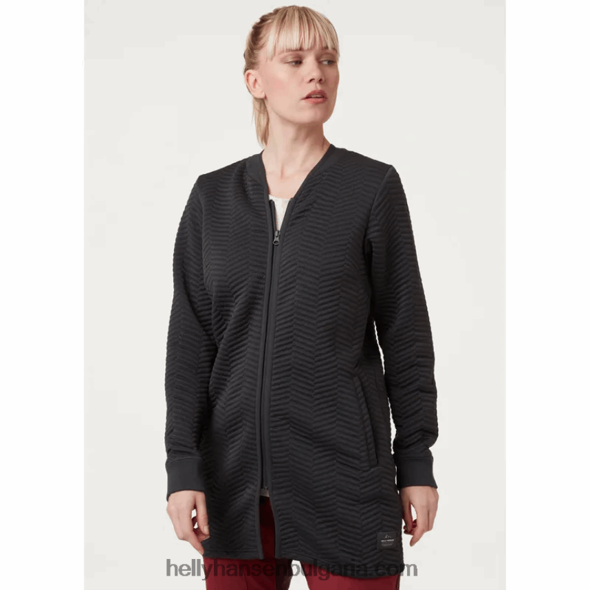 Жени дамски дълъг пуловер с цип lillo 80V22D1923 синя мъгла Helly-Hansen