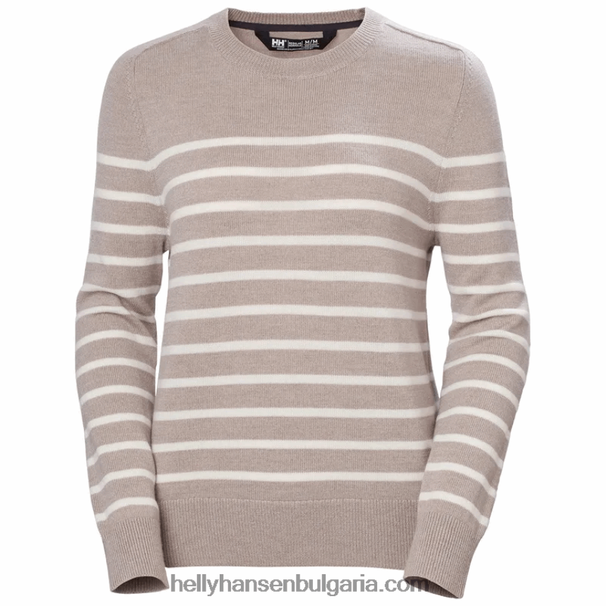 Жени дамски вълнен пуловер molene 80V22D1925 мръснобял Helly-Hansen