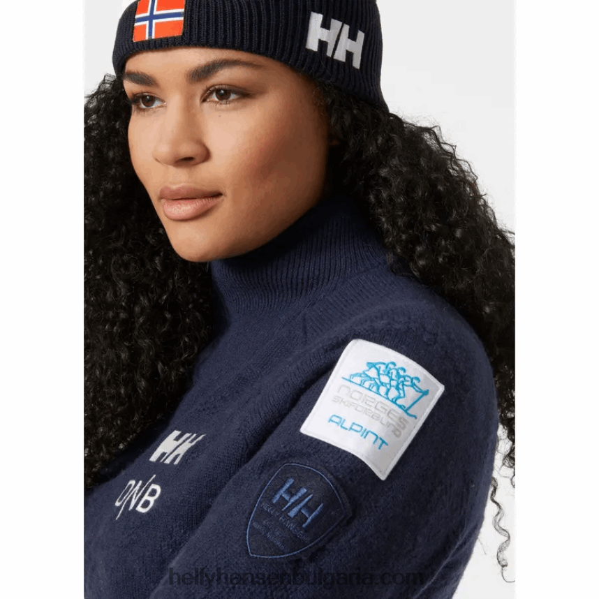 Жени дамски ул. плетен вълнен пуловер moritz 80V22D1919 сив меланг Helly-Hansen