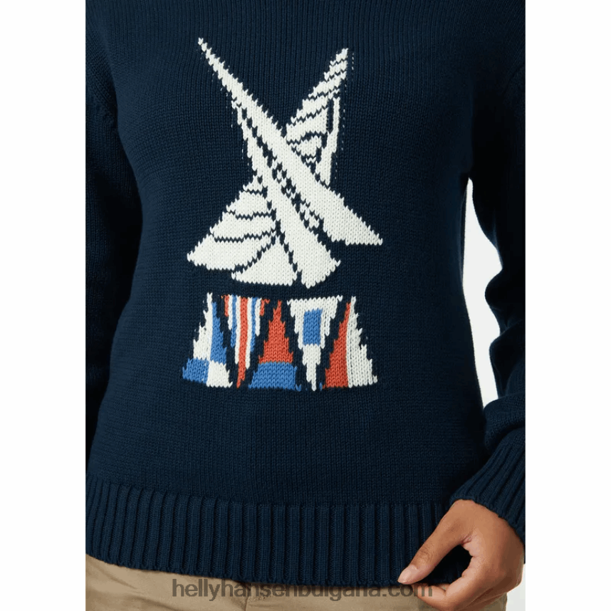 Жени дамски пуловер newport 80V22D2801 аметист/морски флот Helly-Hansen
