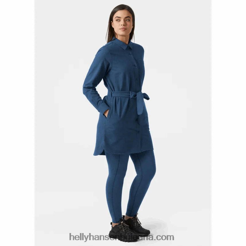 Жени дамска органична фланелена риза 80V22D2031 морско каре Helly-Hansen