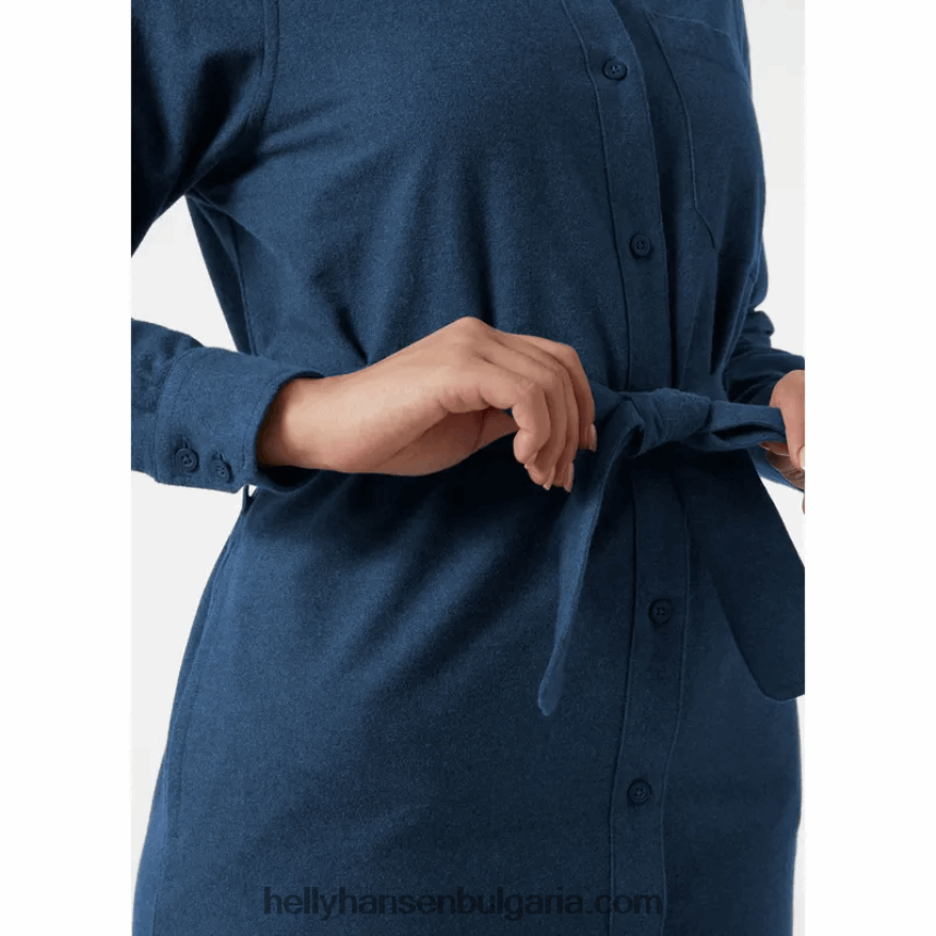 Жени дамска органична фланелена риза 80V22D2031 морско каре Helly-Hansen