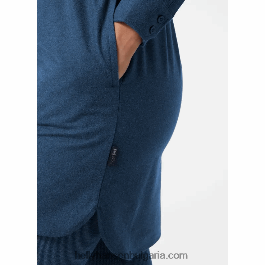 Жени дамска органична фланелена риза 80V22D2031 морско каре Helly-Hansen