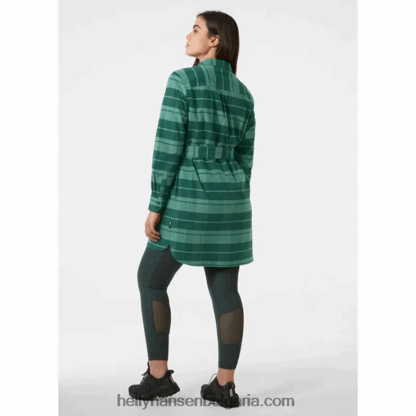 Жени дамска органична фланелена риза 80V22D2032 океан Helly-Hansen