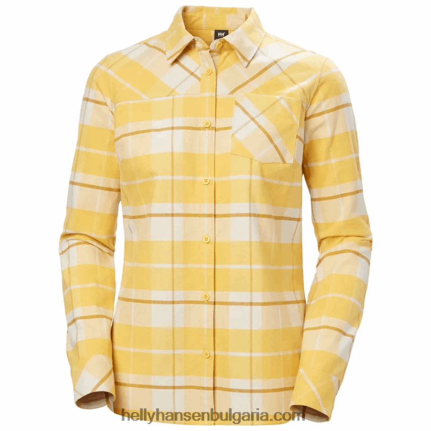 Жени дамска класическа карирана риза с дълъг ръкав 80V22D2035 бяло Helly-Hansen