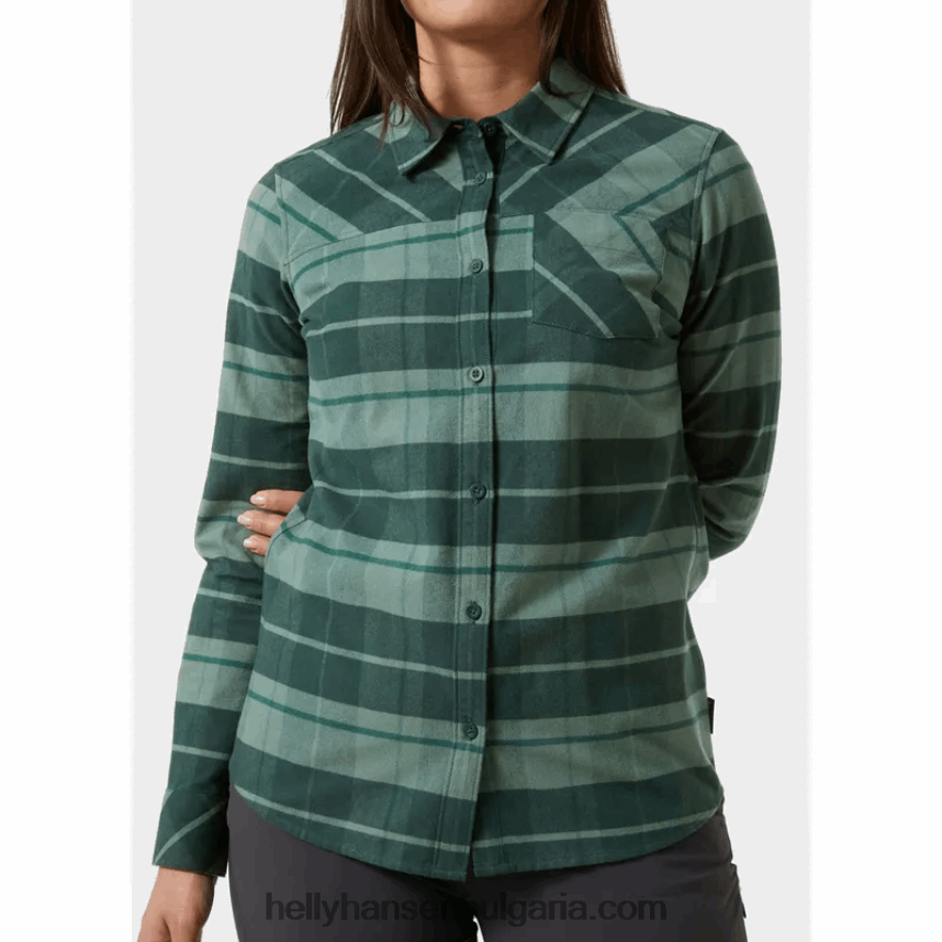 Жени дамска класическа карирана риза с дълъг ръкав 80V22D2036 Медена пита Helly-Hansen