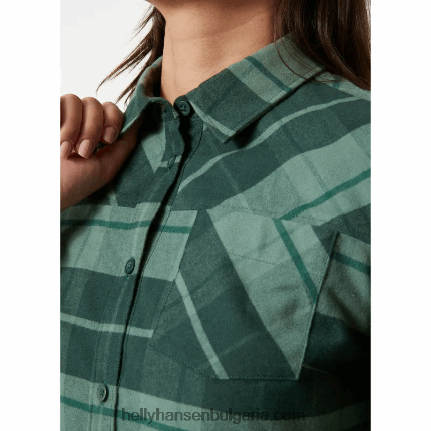 Жени дамска класическа карирана риза с дълъг ръкав 80V22D2036 Медена пита Helly-Hansen