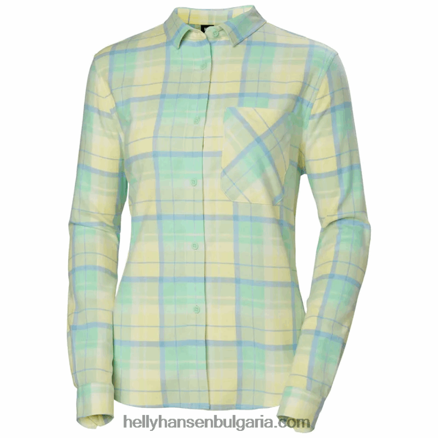 Жени дамска органична фланелена риза с дълъг ръкав lokka 80V22D2025 медовина Helly-Hansen