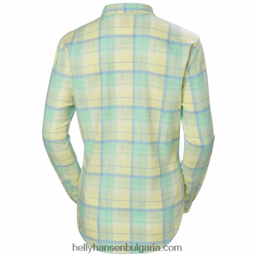 Жени дамска органична фланелена риза с дълъг ръкав lokka 80V22D2025 медовина Helly-Hansen