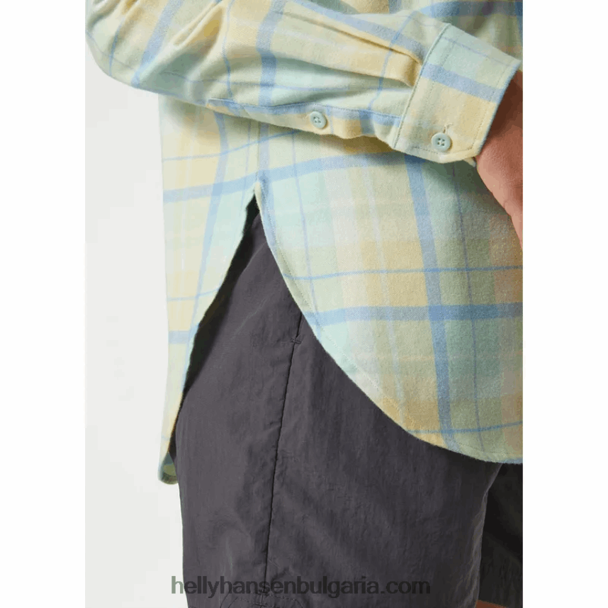 Жени дамска органична фланелена риза с дълъг ръкав lokka 80V22D2025 медовина Helly-Hansen