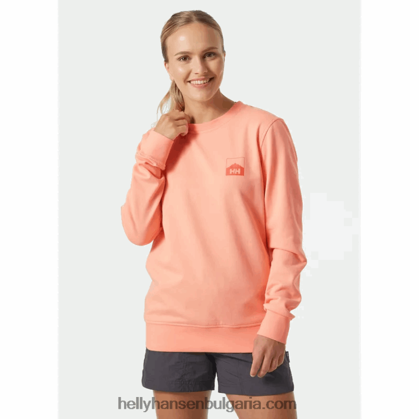 Жени дамски суичър с графики nord 80V22D1884 избледняло жълто Helly-Hansen