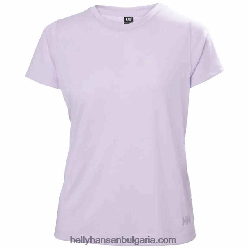 Жени дамска активна тениска 2.0 80V22D2699 розов дим Helly-Hansen