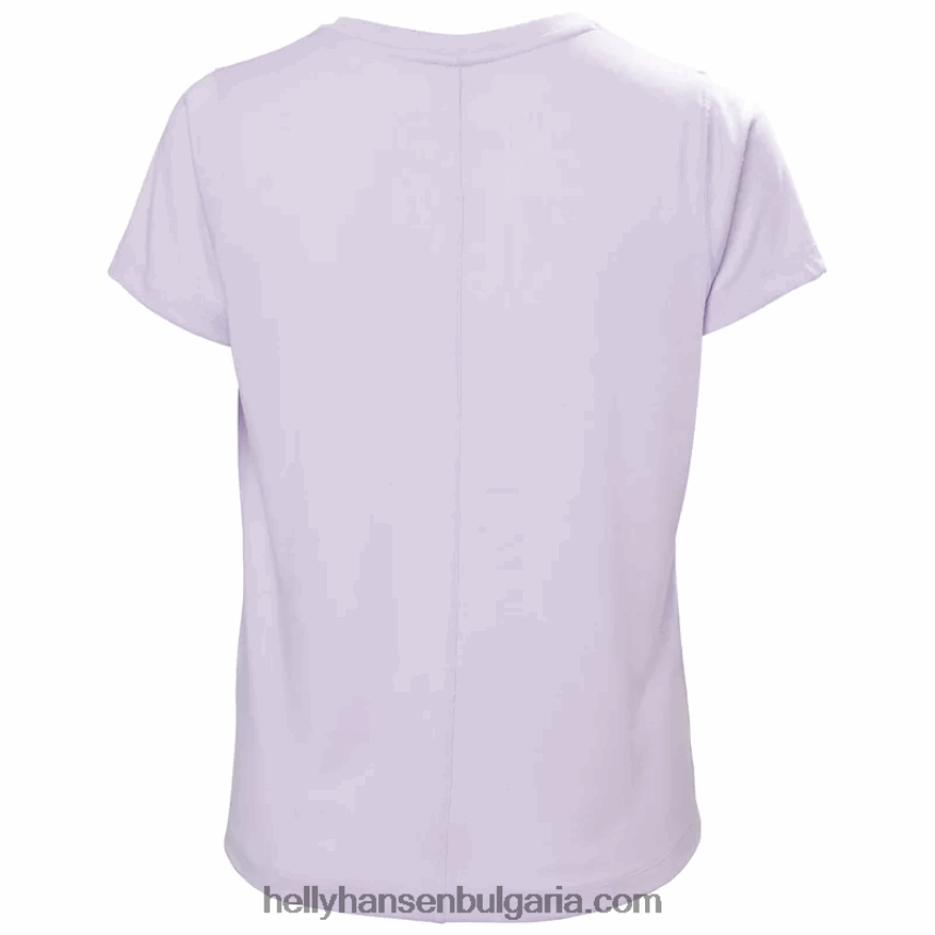 Жени дамска активна тениска 2.0 80V22D2699 розов дим Helly-Hansen