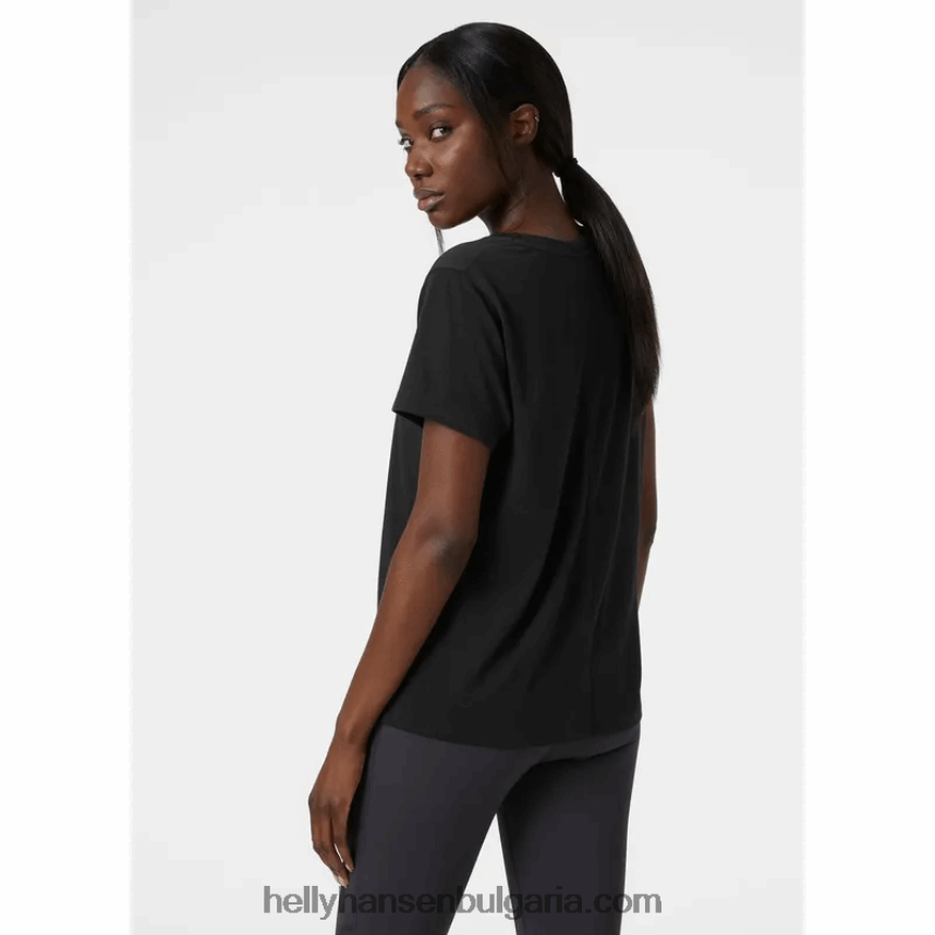 Жени дамска активна тениска 2.0 80V22D2701 лилатех/бял Helly-Hansen