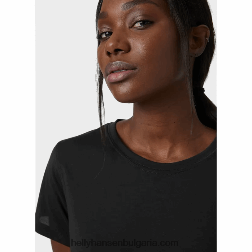 Жени дамска активна тениска 2.0 80V22D2701 лилатех/бял Helly-Hansen