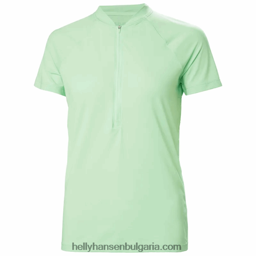 Жени дамска сирена бързосъхнеща тениска с половин цип 80V22D2709 теракота Helly-Hansen