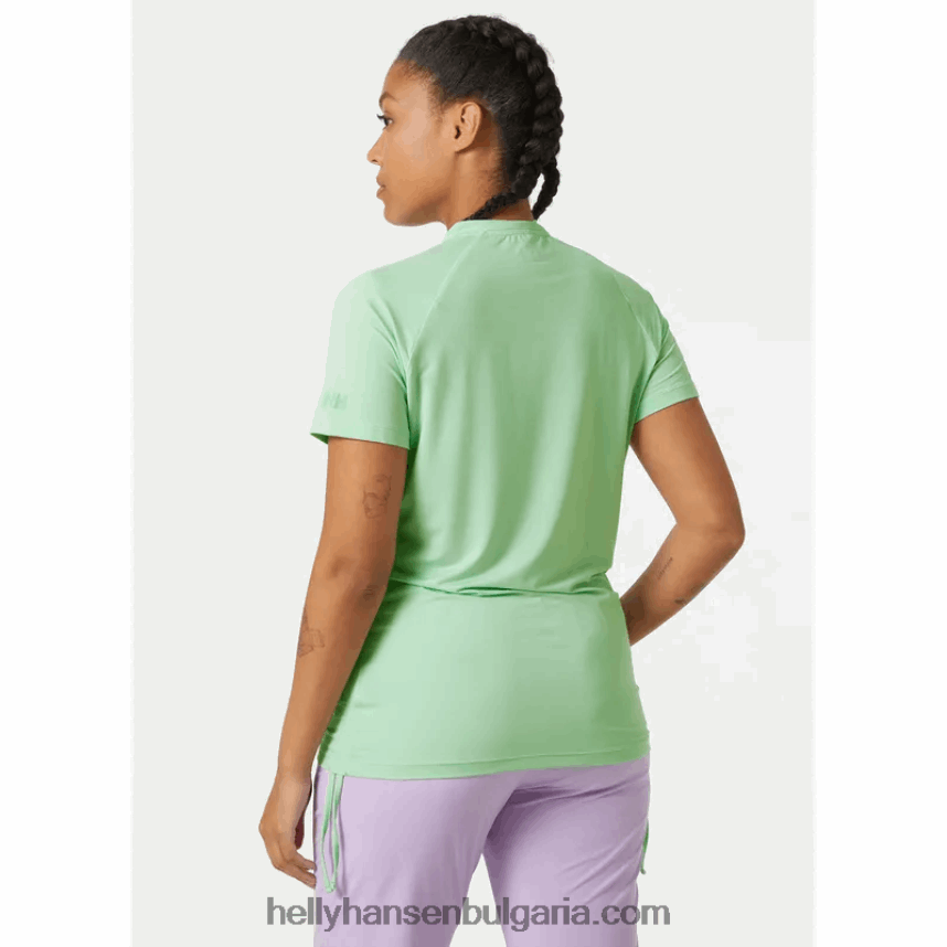 Жени дамска сирена бързосъхнеща тениска с половин цип 80V22D2709 теракота Helly-Hansen