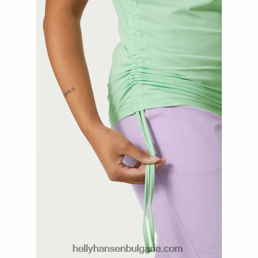 Жени дамска сирена бързосъхнеща тениска с половин цип 80V22D2709 теракота Helly-Hansen