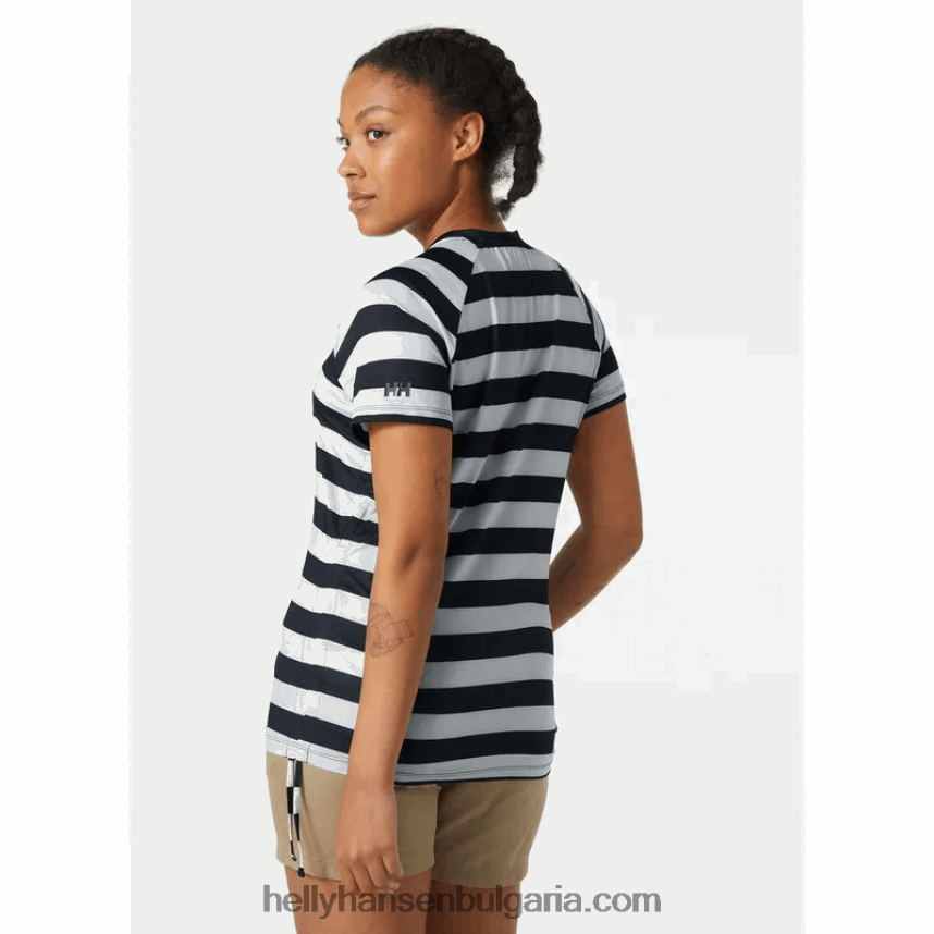 Жени дамска сирена бързосъхнеща тениска с половин цип 80V22D2710 теракота/мента Helly-Hansen