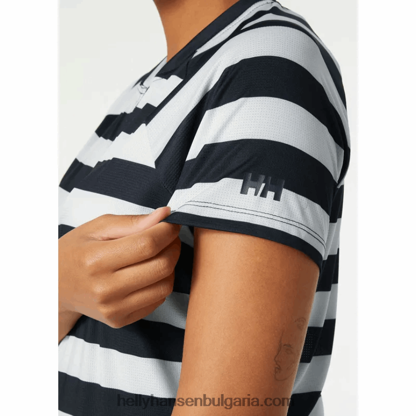 Жени дамска сирена бързосъхнеща тениска с половин цип 80V22D2710 теракота/мента Helly-Hansen