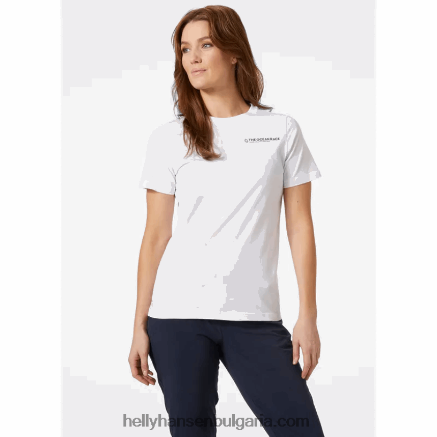 Жени дамска тениска Ocean Race 80V22D1981 морско райе Helly-Hansen