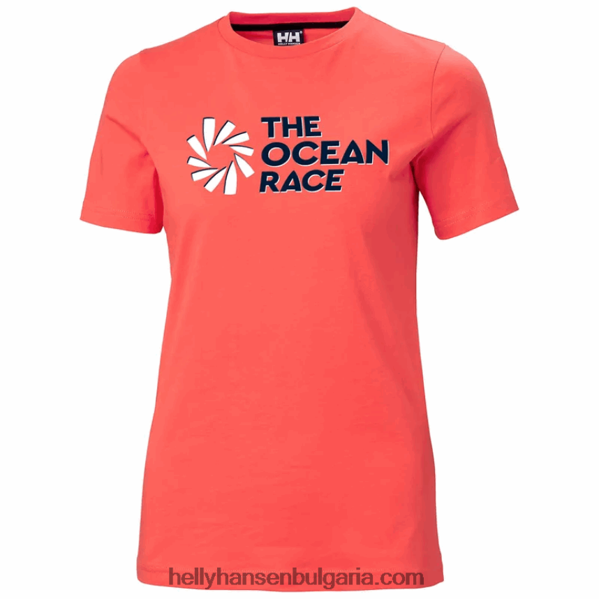 Жени дамска тениска Ocean Race 80V22D1988 розов карнат Helly-Hansen