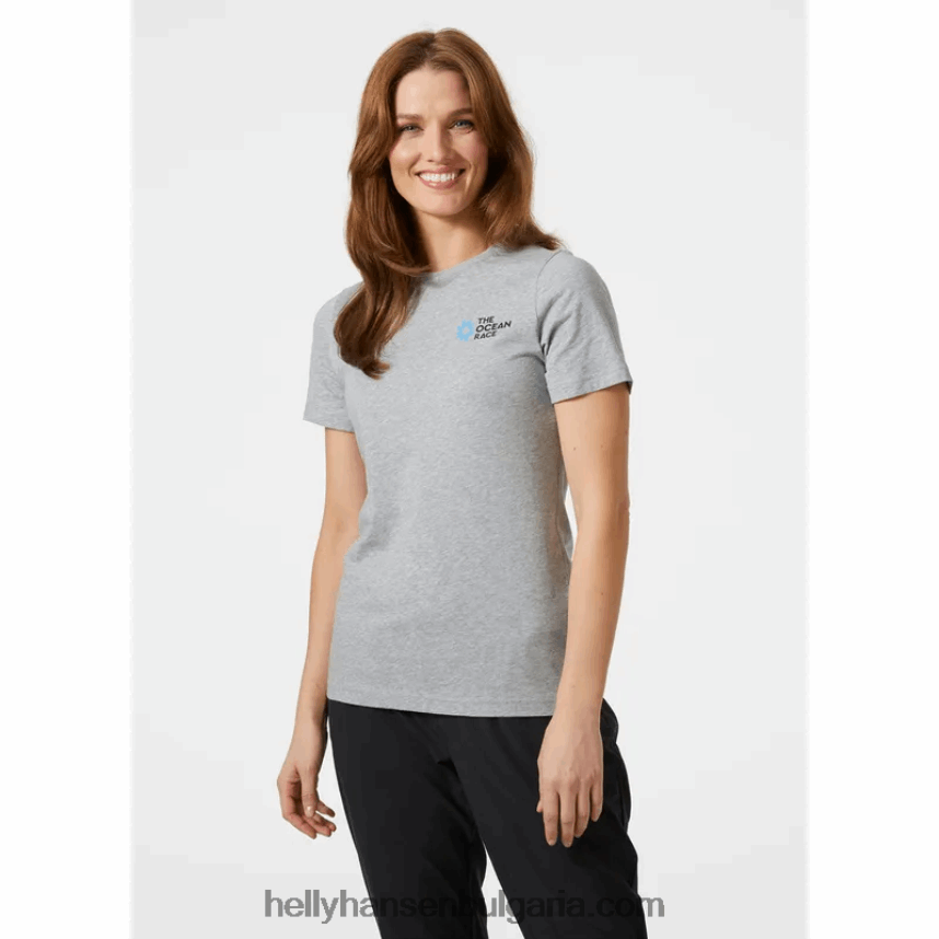 Жени дамска тениска Ocean Race 80V22D1989 горещ корал Helly-Hansen