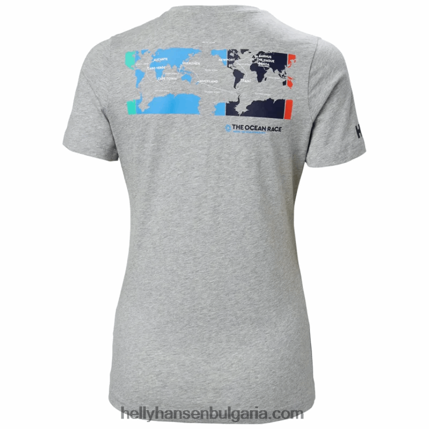 Жени дамска тениска Ocean Race 80V22D1989 горещ корал Helly-Hansen