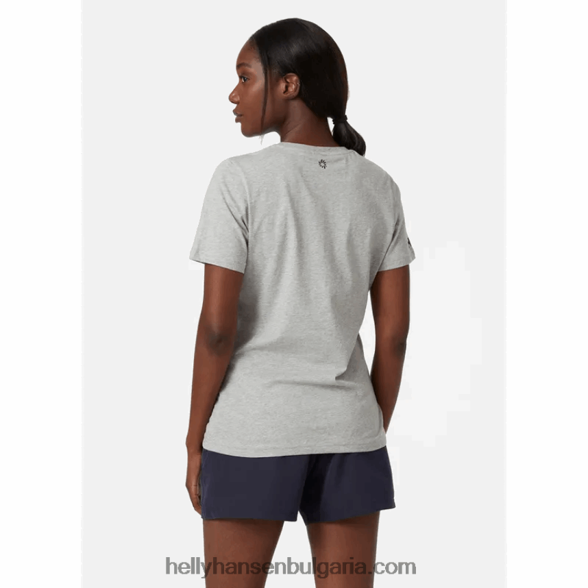 Жени дамска тениска Ocean Race 80V22D1990 сив меланг Helly-Hansen