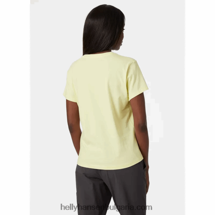 Жени дамска тениска f2f от органичен памук 80V22D1937 военноморски флот Helly-Hansen