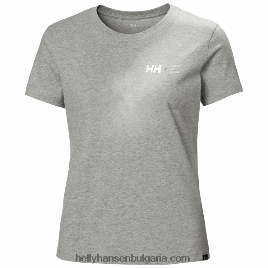 Жени дамска тениска f2f от органичен памук 80V22D1939 мъдрец Helly-Hansen