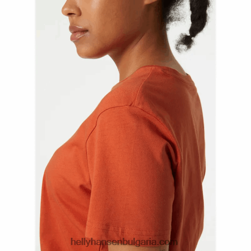 Жени дамска тениска с лого hh 80V22D1943 Медена пита Helly-Hansen