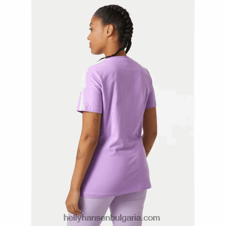 Жени дамска тениска с лого hh 80V22D1946 светло син Helly-Hansen