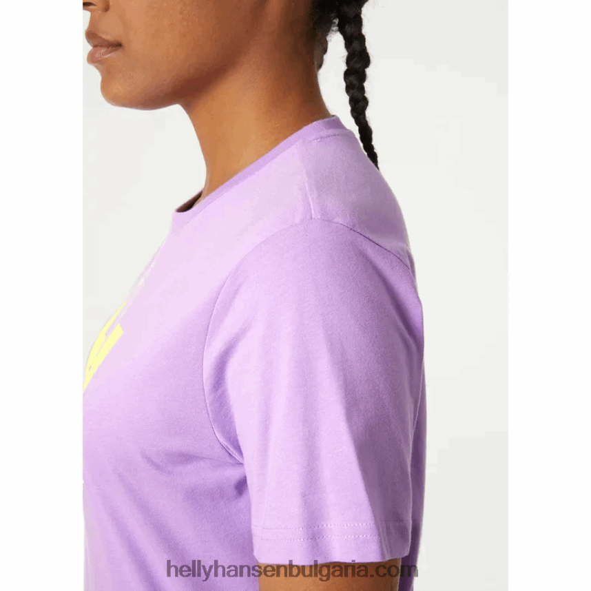Жени дамска тениска с лого hh 80V22D1946 светло син Helly-Hansen