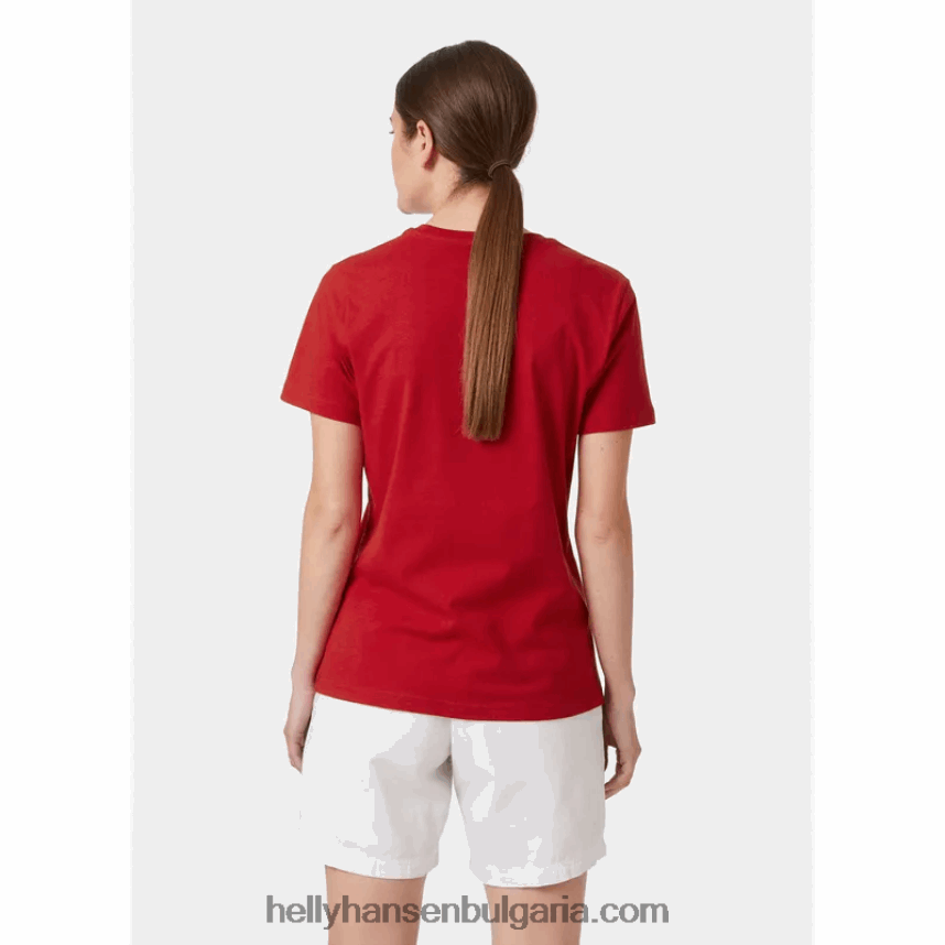 Жени дамска тениска с лого hh 80V22D1948 бяло Helly-Hansen